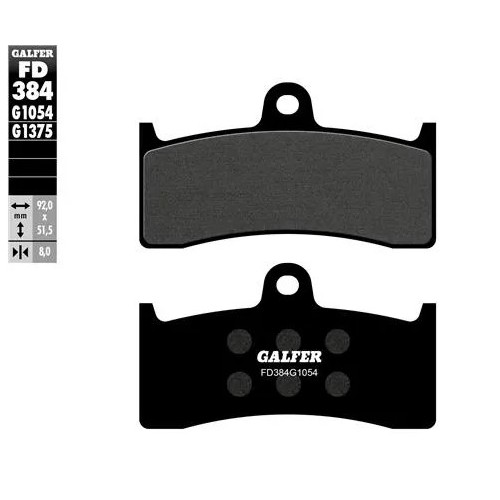 pastillas de freno moto galfer semi metal fd384g10