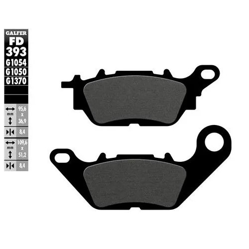 pastillas de freno moto galfer semi metal fd393g16