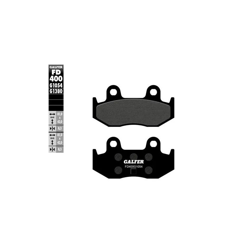 pastillas de freno moto galfer semi metal fd400g10