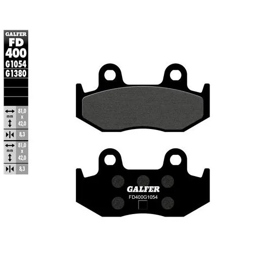 pastillas de freno moto galger scooter fd400g1380