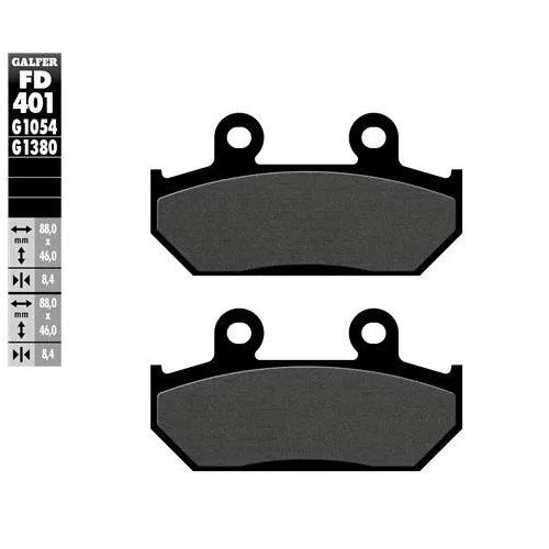 pastillas de freno moto galfer scooter fd401g1380