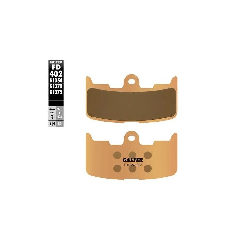pastillas de freno moto galder sinter sport fd402g