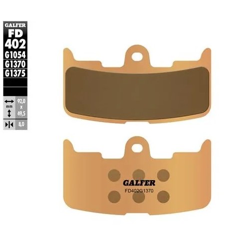 pastillas de freno moto galder sinter sport fd402g