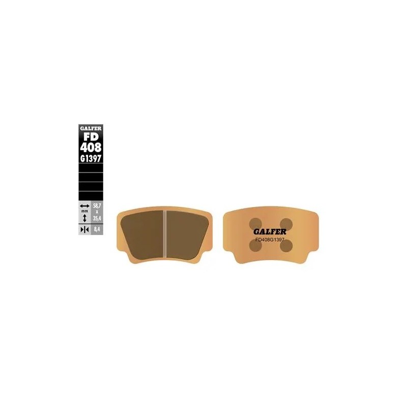 pastillas de freno moto galfer sinter quad fd408g1