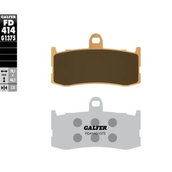 pastillas de freno moto galder sinter sport fd414g