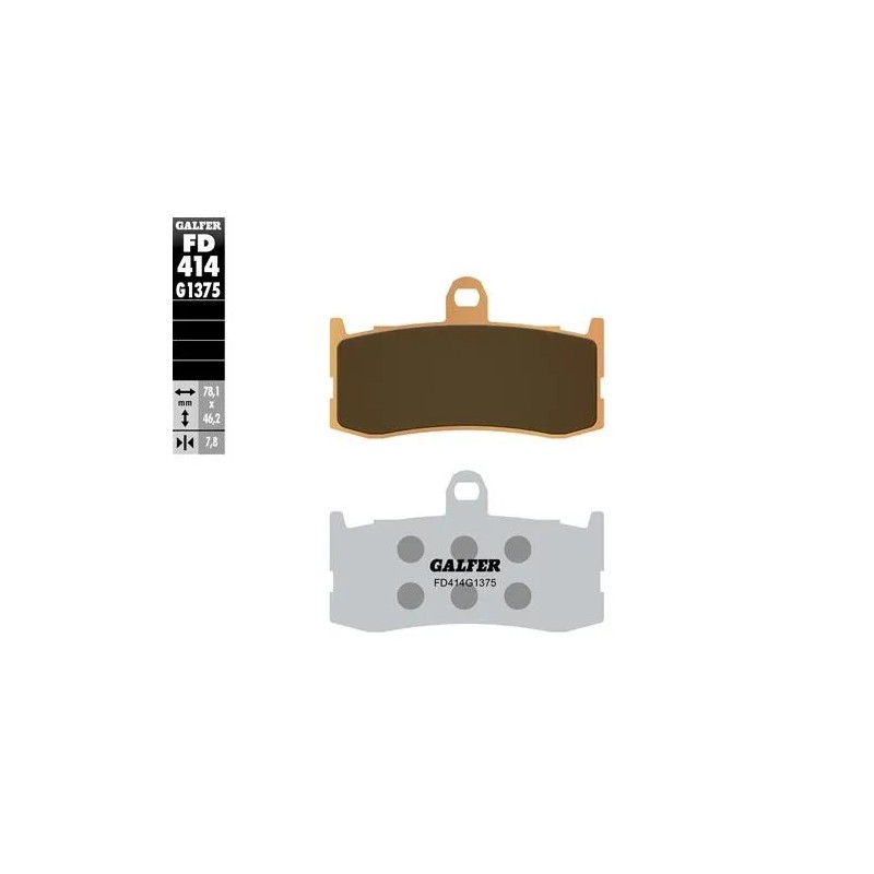 pastillas de freno moto galder sinter sport fd414g