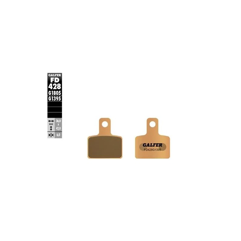pastillas de freno moto galfer semi metal fd428g13