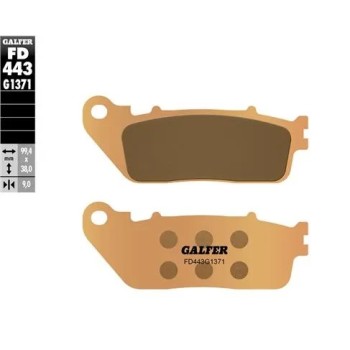 pastillas de freno moto galfer sinter street fd443