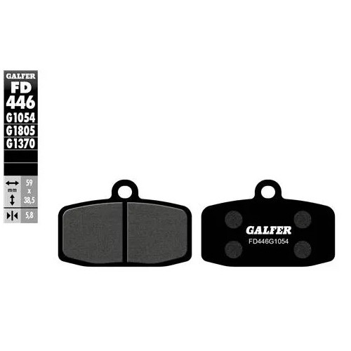 pastillas de freno moto galfer trial top fd446g180