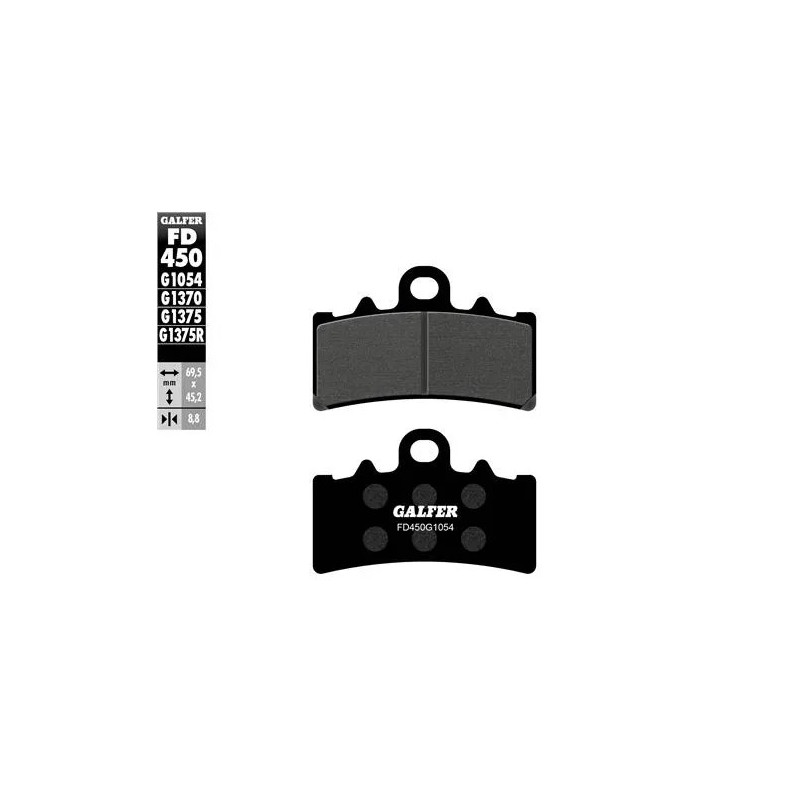 pastillas de freno moto galfer sinter sport r fd45