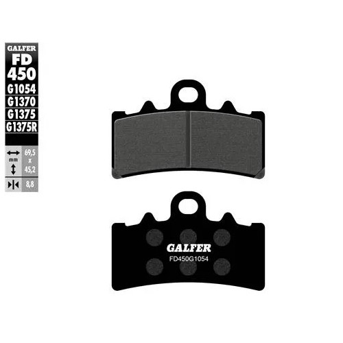 pastillas de freno moto galfer sinter sport r fd45