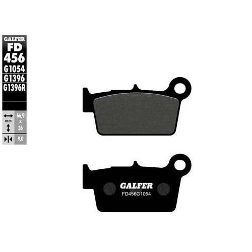 pastillas de freno moto galfer semi metal fd456g10
