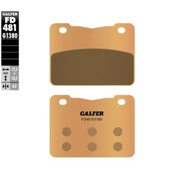 pastillas de freno moto galfer scooter fd481g1380