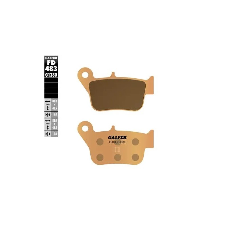 pastillas de freno moto galfer scooter fd483g1380