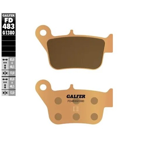 pastillas de freno moto galfer scooter fd483g1380