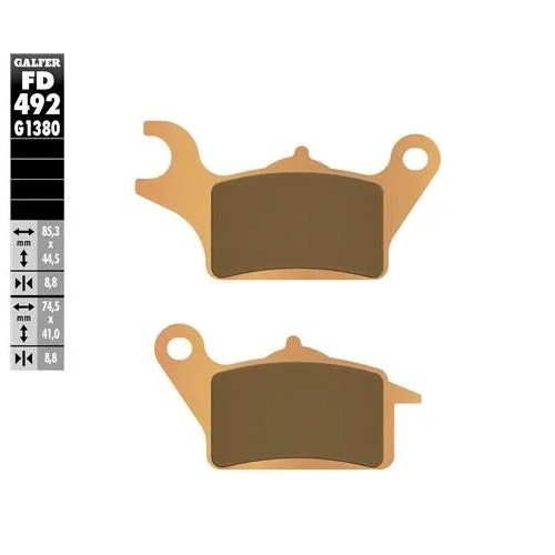 pastillas de freno moto galfer scooter fd492g1380
