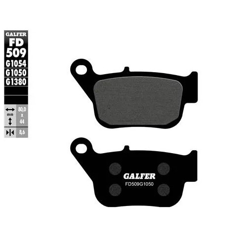 pastillas de freno moto galfer semi metal fd509g10