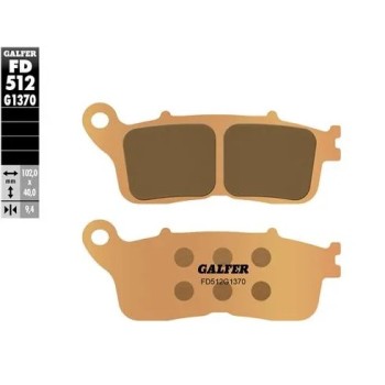 pastillas de freno moto galfer sinter street fd512