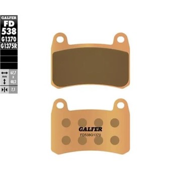 pastillas de freno moto galfer sinter street fd538