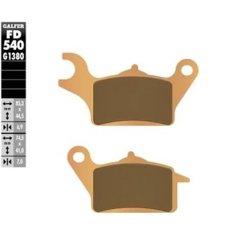 pastillas de freno moto galfer scooter fd540g1380