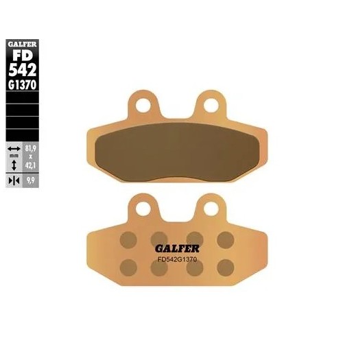pastillas de freno moto galfer sinter street fd542