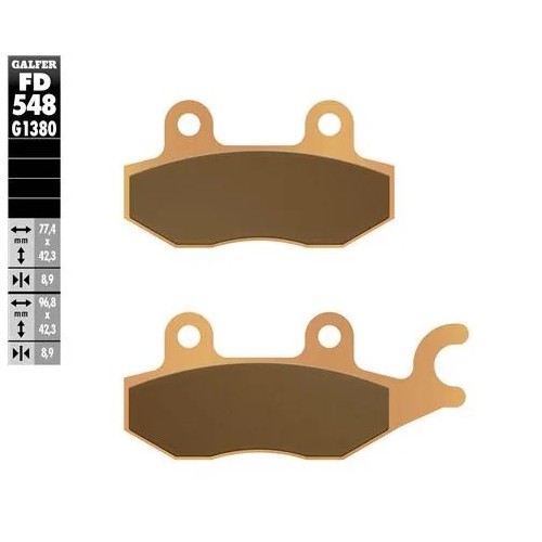 pastillas de freno moto galfer scooter fd548g1380