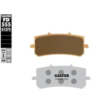 pastillas de freno moto galder sinter sport fd555g