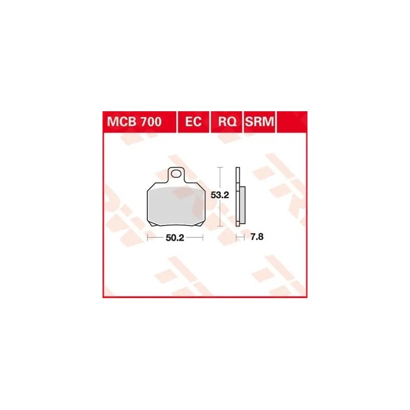 pastillas de freno moto trw mcb700ec