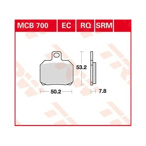 pastillas de freno moto trw mcb700ec