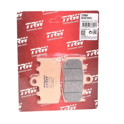 pastillas de freno delantero moto trw mcb748sv