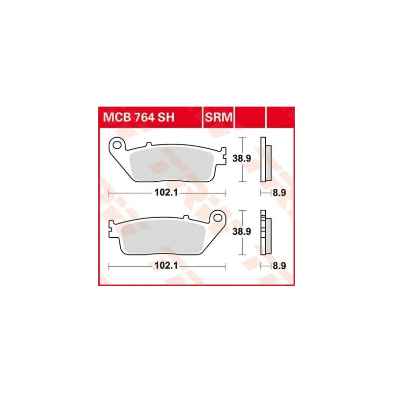 pastillas de freno moto trw mcb764sh
