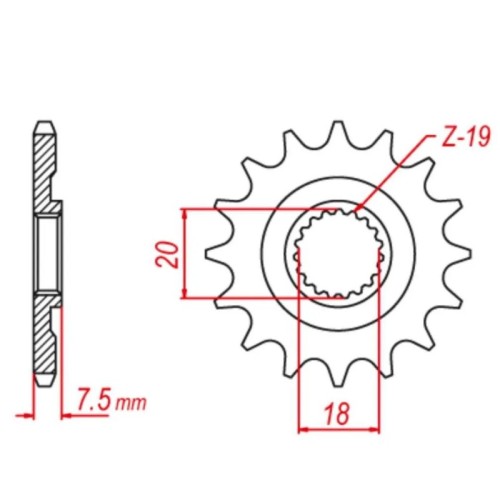 pinon zontes 125 g1 18 th