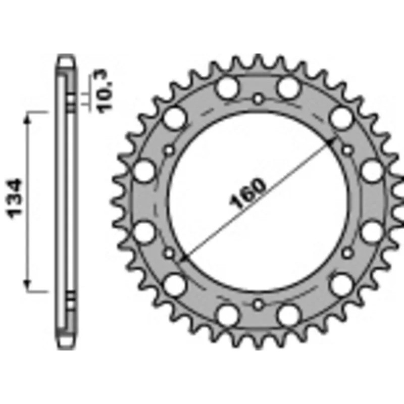 corona alternativa para honda cbr 1000 rr y fireblade c 530 p4399 44
