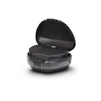 kit baul moto shad sh48 gris oscuro tapa carbono y respaldo d0b48306r 2