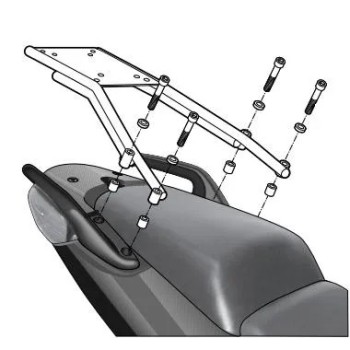 fijacion superior shad para maleta moto honda cbf 1000 h0cb10st