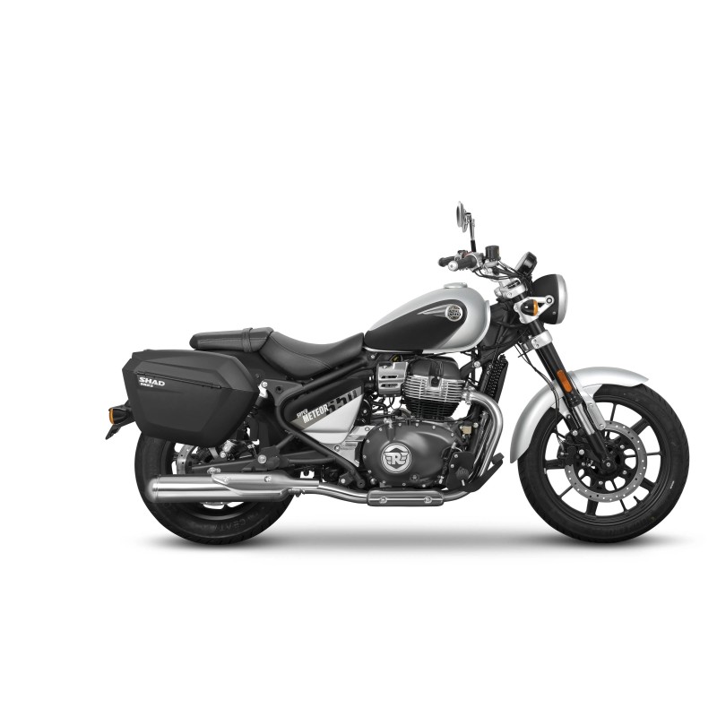 soporte de maletas laterales shad 3p system para royal enfield meteor