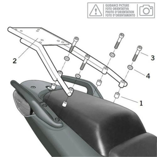 fijacion superior shad para maleta moto yamaha tmax 500 v y0tm59st