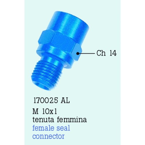adaptador mf10x1 aluminio frentubo 170025al ne