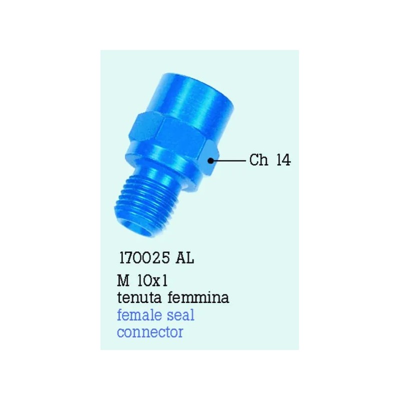 adaptador m 10x1 aluminio frentubo 170025al ro