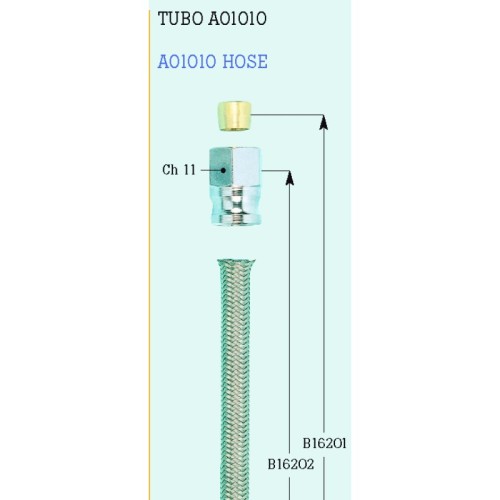 tubo freno de moto frentubo a01010 ro