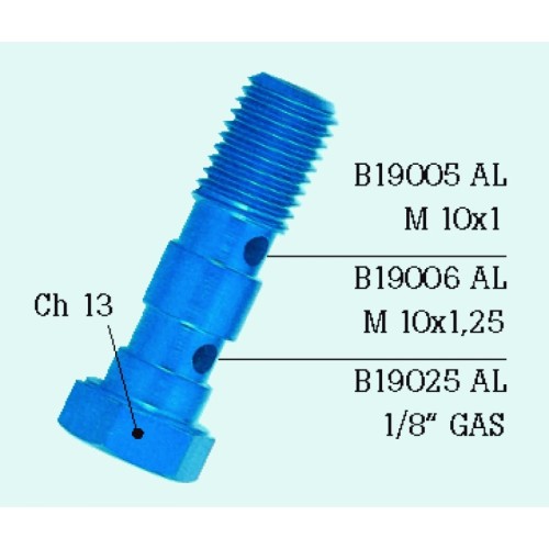 tornillo doble 10x1 25 aluminio de color azul b19006al bl