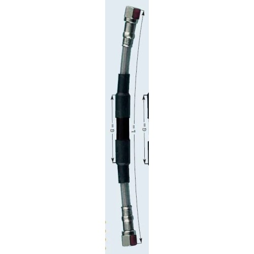tubo de moto acero offroad 550mm frentubo a06 cr0550 x1rd