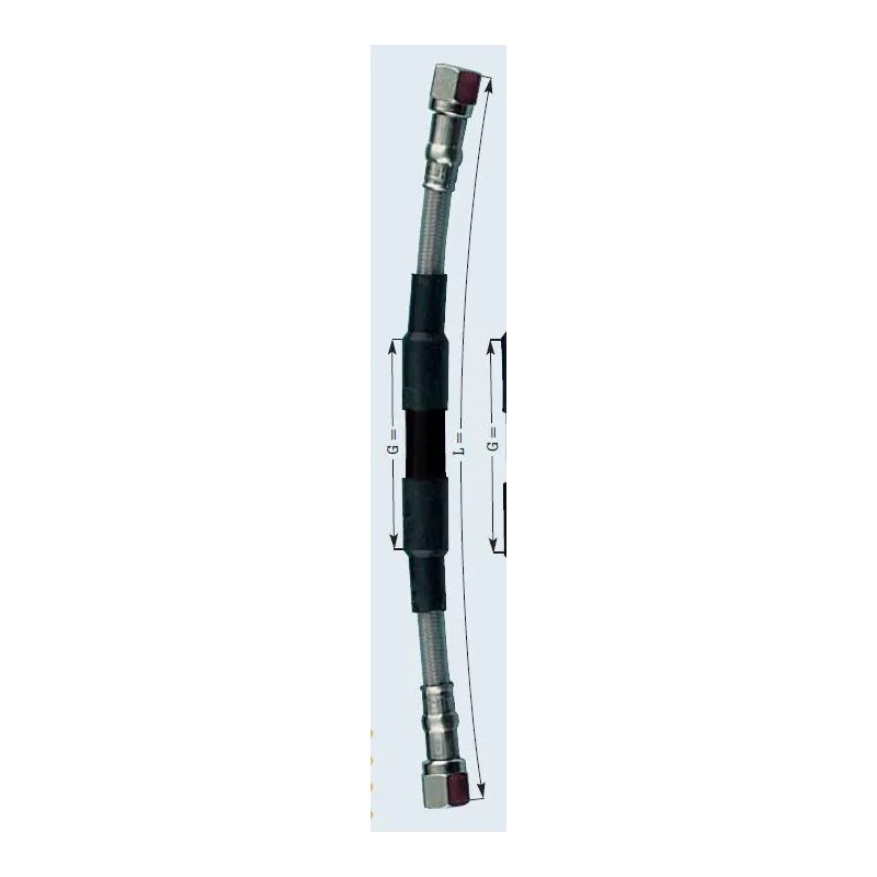 tubo de moto acero offroad 610mm frentubo a06 cr0610 x1rd