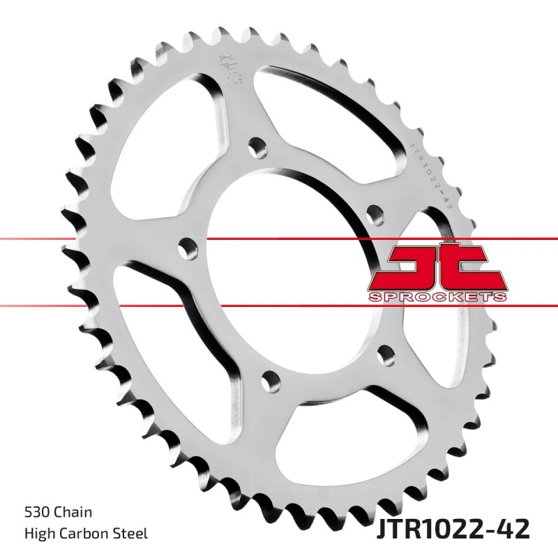 corona moto jt sprockets de acero de 42 dientes jtr1022 42