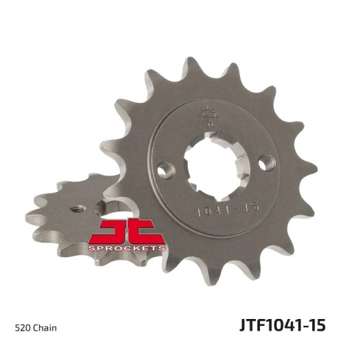 pinon de moto jt sprockets acero 15 dientes p 520 jtf1041 15