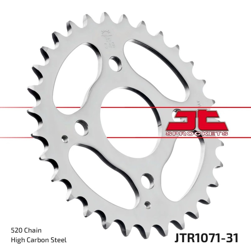 corona moto jt sprockets de acero 31 dientes jtr1071 31
