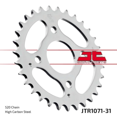 corona moto jt sprockets de acero 31 dientes jtr1071 31