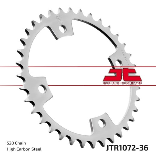 corona moto jt sprockets de acero de 36 dientes p 520 jtr1071 36