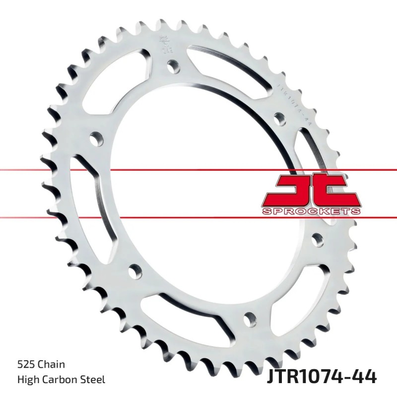 corona moto jt sprockets de acero de 44 dientes jtr1074 44