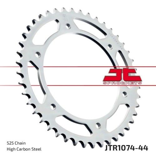 corona moto jt sprockets de acero de 44 dientes jtr1074 44